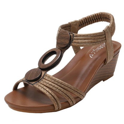 Rustic Charm Wedge Sandal